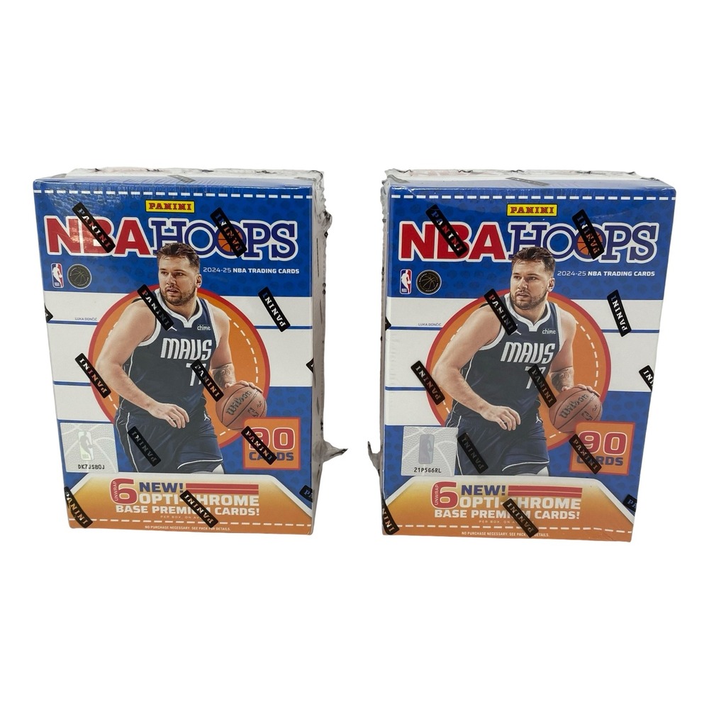 LOT OF 2 2024-25 Panini NBA Hoops Basketball Blaster Boxes 90 Cards Each Sealed